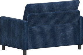 vidaXL Καναπές Σκούρο μπλε 126 x 81 x 87,5 εκ Πολυεστέρας
