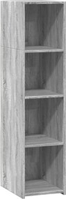 vidaXL Ντουλάπι Γκρι Sonoma 30x41x124 εκ. από Επεξεργασμένο Ξύλο