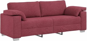 vidaXL Καναπές 3 pcs Κόκκινο Άνεμο 219 x 80 x 82 εκ