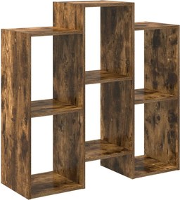 vidaXL Πλαϊνό γραφείο Καπνιστό Δρύς 90 x 30 x 90 cm