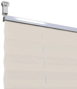 vidaXL Σύστημα Σκίασης Πλισέ Κρεμ 50 x 100 εκ.