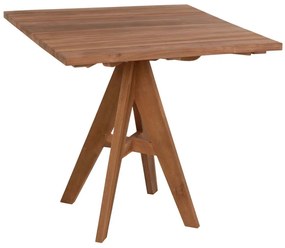 Τραπέζι Κήπου Leo HM9622.11 80x80x75cm Natural