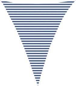 vidaXL Πανί σκιάς Μπλε και άσπρο 4 x 5 x 5 m 100% Πολυέστερ Οξφόρδη