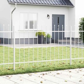 vidaXL Φράχτης Κήπου WOERDEN 1,7 x 1,2 m Ατσάλι με Πούδρα Λευκό