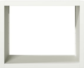 vidaXL Ράφι Καυσόξυλων Λευκό 100x40x80 εκ. Ατσάλινο