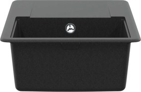 vidaXL Σιντρινο Μαύρο 670 x 460 mm Γρανίτης