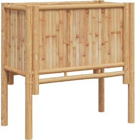 vidaXL Ανεβασμένο Κρεβάτι Καφέ 70 x 35 x 70 εκ. Μπαμπού
