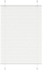 vidaXL Πλισέ περσίδα Λευκό 95x150 cm Πλάτος υφάσματος 94,4 cm