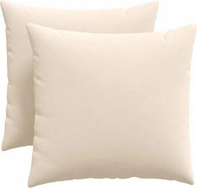 vidaXL Μαξιλάρι Καναπέ 2 pcs Μπεζ 50 x 50 cm ύφασμα