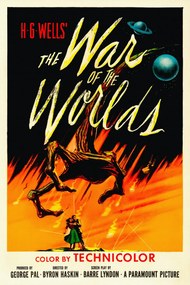 Αναπαραγωγή The War of the Worlds, H.G. Wells (Vintage Cinema / Retro Movie Theatre Poster / Iconic Film Advert), (26.7 x 40 cm)
