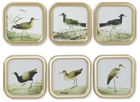 Πίνακας DKD Home Decor Κρυστάλλινο Ξύλο MDF 30 x 2 x 30 cm