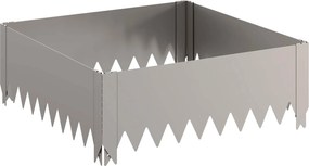 vidaXL Περίγραμμα γκαζόν 4 τμχ. 60 x 60 x 20 εκ Ατσάλι Σκ rusty