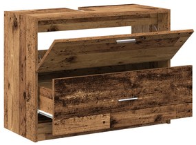 vidaXL Ντουλάπι νιπτήρα  Παλιό Ξύλο 78x37x59 εκ. Τεχνητό Ξύλο