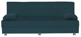 14210246 Καναπές Κρεβάτι Τριθέσιος LAURA Μπλε 190x75x80cm Μοριοσανίδα/Μέταλλο/Ύφασμα, 1 Τεμάχιο
