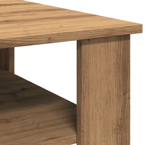 Τραπεζάκι σαλονιού Artisan Oak 60x60x42 cm Κατασκευασμένο ξύλο - Καφέ