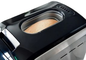 Προϊόν με ανοιχτή συσκευασία: Αρτοπαρασκευαστής Oliver Voltz OV51446A, 850W, 1500 gr, 12 προγράμματα, οθόνη LCD, χρονοδιακόπτης, Μαύρο/Ασημί