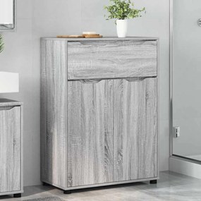 vidaXL Ντουλάπι Μπάνιου με συρτάρι Γκρίζο Σονομα 72,5 x 36,5 x 100 εκ