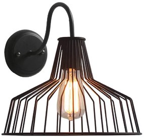 Απλίκα Τοίχου Aca Hades KS1525W1BK Black