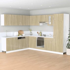 vidaXL Ντουλάπι για Φούρνο Sonoma Δρυς 60x46x81,5 εκ. Επεξ. Ξύλο