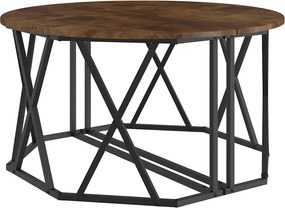 vidaXL Τραπεζάκι σαλονιού Καπνιστό Δρύς 80 x 80 x 42 cm