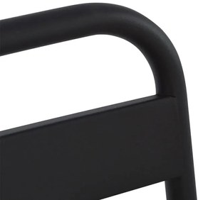 ΚΑΡΕΚΛΑ ΜΕΤΑΛΛΙΚΗ ΜΑΥΡΗ JASON HM5177.01 43x50x86cm (1 Τεμμάχια)