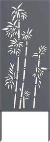 vidaXL Οθόνη Ιδιωτικότητας Κήπου Floral Ανθρακί 50 x 140 εκ