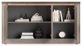 Έπιπλο Τηλεόρασης Ανθρακί Οξειδωμένο 121x43x57