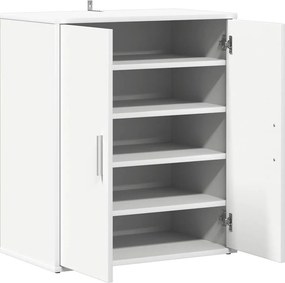 vidaXL Παπουτσοθήκη Λευκή 60 x 35 x 70 εκ. από Επεξ. Ξύλο