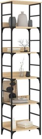 vidaXL Βιβλιοθήκη Sonoma Δρυς 50x33x188,5 εκ. από Τεχνητό Ξύλο