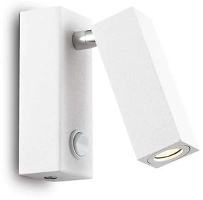 Φωτιστικό Τοίχου-Απλίκα Page Square 142258 4x11x15cm LED 3W 3000K White Ideal Lux