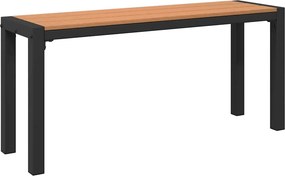 vidaXL Παγκάκι κήπου Καφέ 100 x 28 x 45 εκ. Ατσάλι