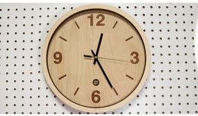 Intra απο ξύλο plywood 3mm-4mm πάχος - Ξύλινο ρολόι Δίασταση 30x30 cm Intraeaxys-078y84mo