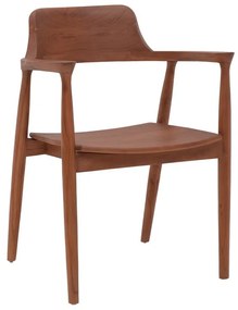 Πολυθρόνα Jambene teak ξύλο σε καρυδί απόχρωση 57x54x79εκ 57x54x79 εκ.