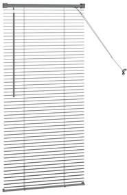 vidaXL Ρολό Παραθύρου με κουρτίνες Σκούρο γκρι Αλουμίνιο