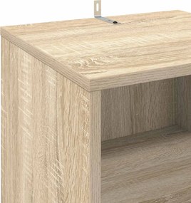 vidaXL Ντουλάπι δίσκων βινυλίου Sonoma Δρυς 38 x 33 x 61 εκ