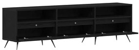 vidaXL Ντουλάπι TV Μαύρη δρυς 150 x 30 x 44.5 εκ. Επεξεργασμένο ξύλο