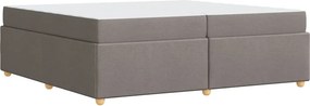 vidaXL Σκελετός Κρεβατιού Taupe 200 x 200 cm ύφασμα