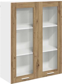 vidaXL Κρεμαστό ντουλάπι με αποθήκευση Artisan Oak 80 x 31 x 100 εκ.