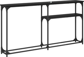 vidaXL ΤραπέζιΚονσόλας Μαύρη Οξυά 146 x 22.5 x 75 εκ.