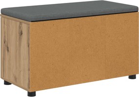 vidaXL Πάγκος Παπουτσιών με Μαξιλάρι Artisan Δρυς 80 x 38 x 46 cm