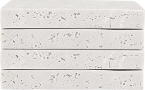 Σουβέρ (Σετ 4τμχ) Estia Travertine 07-36867