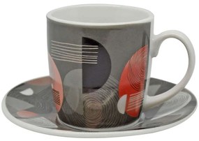 Φλυτζάνια Καφέ (Σετ 6Τμχ) 821488 110ml Multi Ankor Porcelain