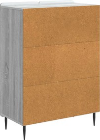 vidaXL Πλαϊνό γραφείο Γκρι Sonoma 66 x 34,5 x 92 εκ.