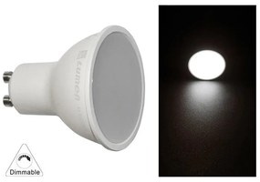 Adeleq Λάμπα LED GU10 5W 230V 105° Ντιμαριζόμενο Λευκό 4000Κ 13-1029519