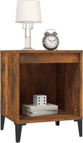 vidaXL Κομοδίνο Καπνιστή Δρυς 40x35x50 εκ.