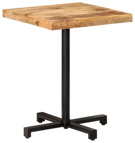 Τραπέζι Bistro Τετράγωνο 60x60x75 εκ. Ακατέργαστο Ξύλο Μάνγκο - Καφέ