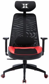 Serioux X-GC02-3D-R Scaun Καρέκλα Gaming με 3D χειρολαβές, Μαύρη/Κόκκινη