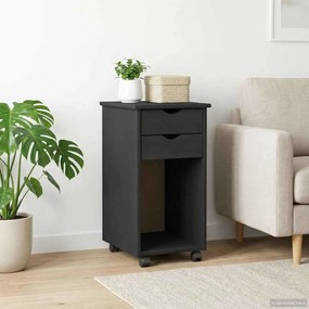 vidaXL Κινητό Ντουλάπι Γκρι 34 x 39 x 65,5 cm Στερεό πεύκο