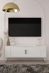 Stewehome Μοντέρνο έπιπλο τηλεόρασης με ντουλάπι 120x26x48 cm