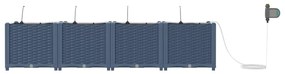vidaXL Ζαρντινιέρες κήπου Γκρι 160 x 40 x 37.5 cm Ατσάλι